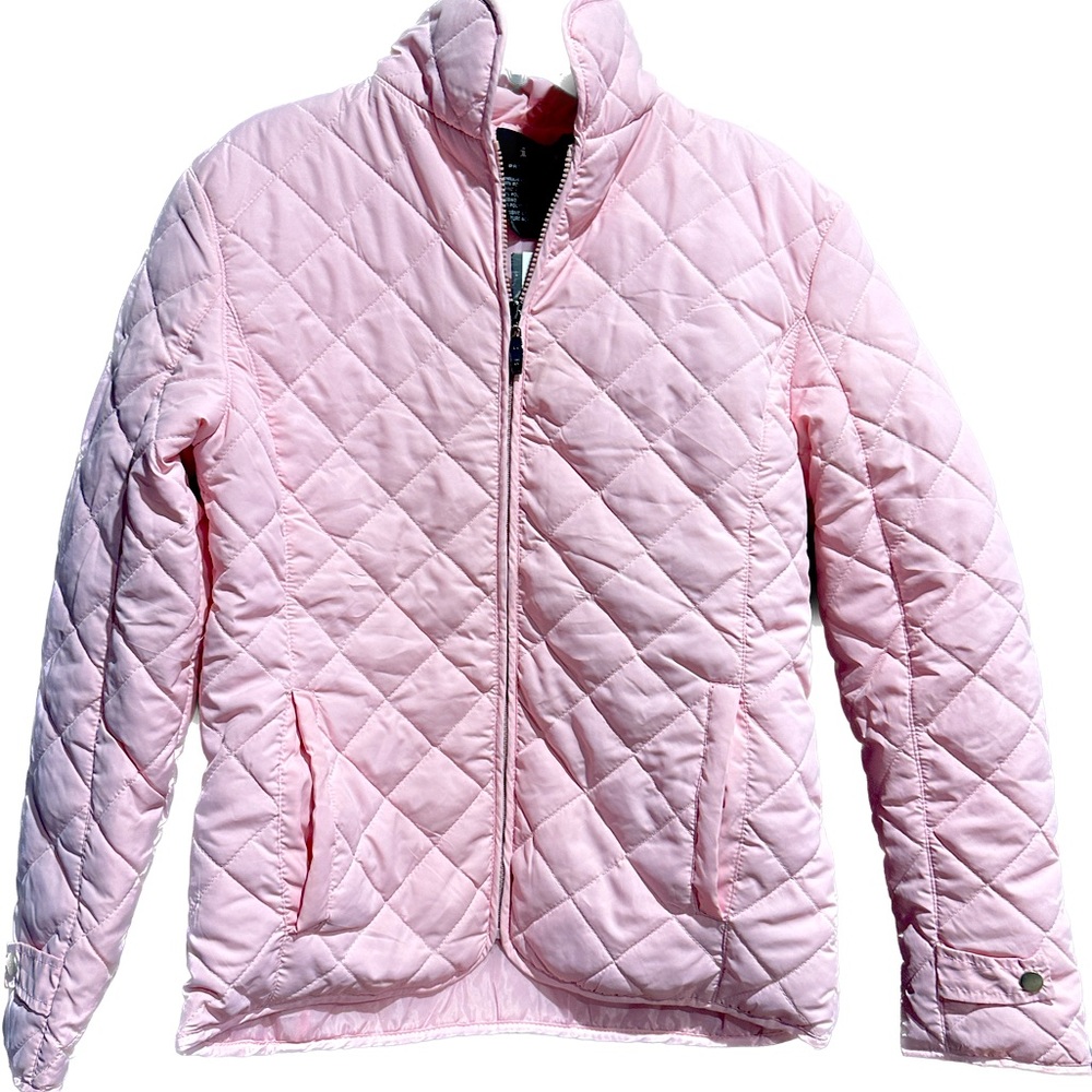 NWT Light Pink Light-weight Quilted Pink Jacket Size L